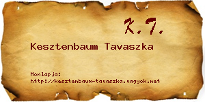 Kesztenbaum Tavaszka névjegykártya